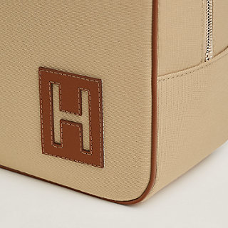 Kulturbeutel Chapitre, großes Modell - Schwarz | Hermès Schweiz